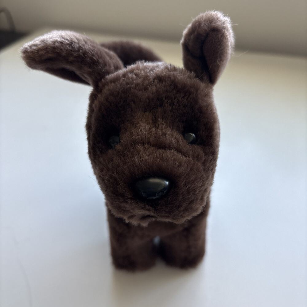 American Girl AG Doll Pet Dog Chocolate Lab Plush Poseable Retired 2014‎
